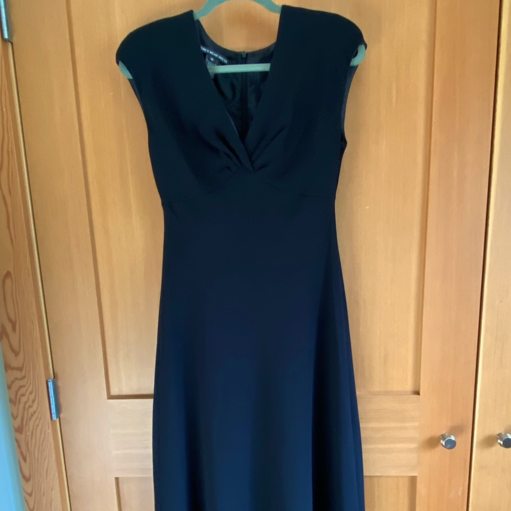 Black midi dress